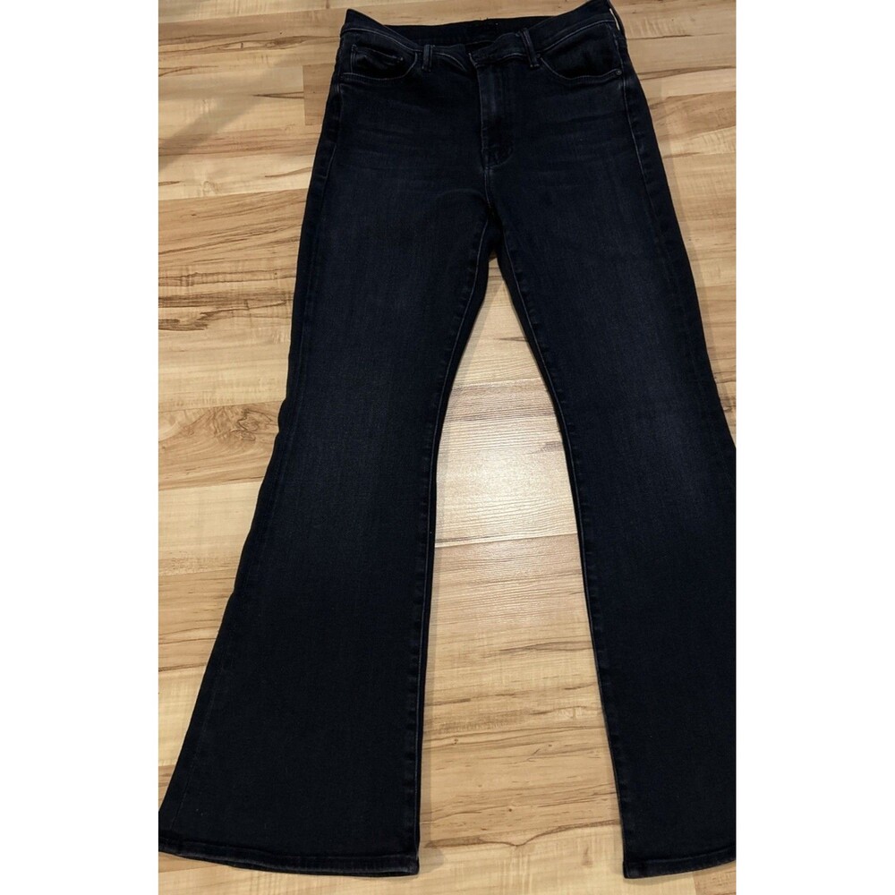 Mother The Weekender High Rise Flare Jeans in Deep End Womens 30 Made in USA